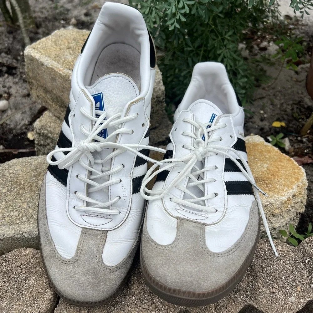Size 10 Women's , 9 Men's - adidas Samba OG Low White Black Gum